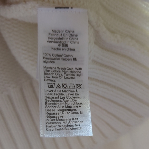 J. Crew Women's White Cotton Rollneck Sweater - Picture 3 of 7